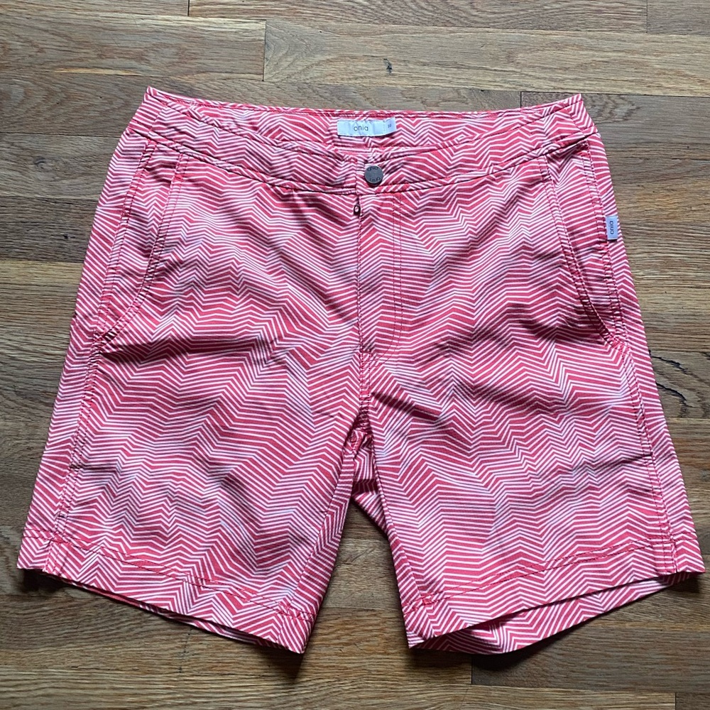 Onia Optic Lines Swim Trunks